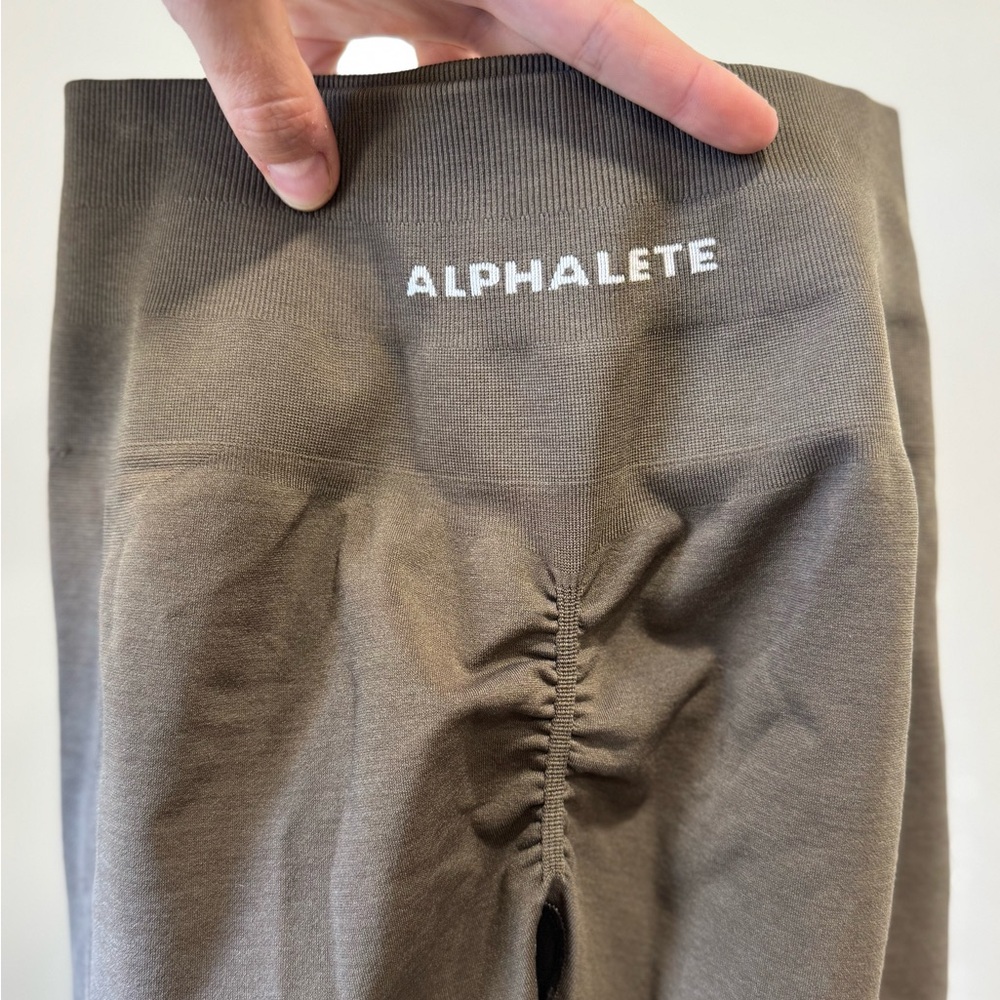 Alphalete Scrunch Brown Leggings